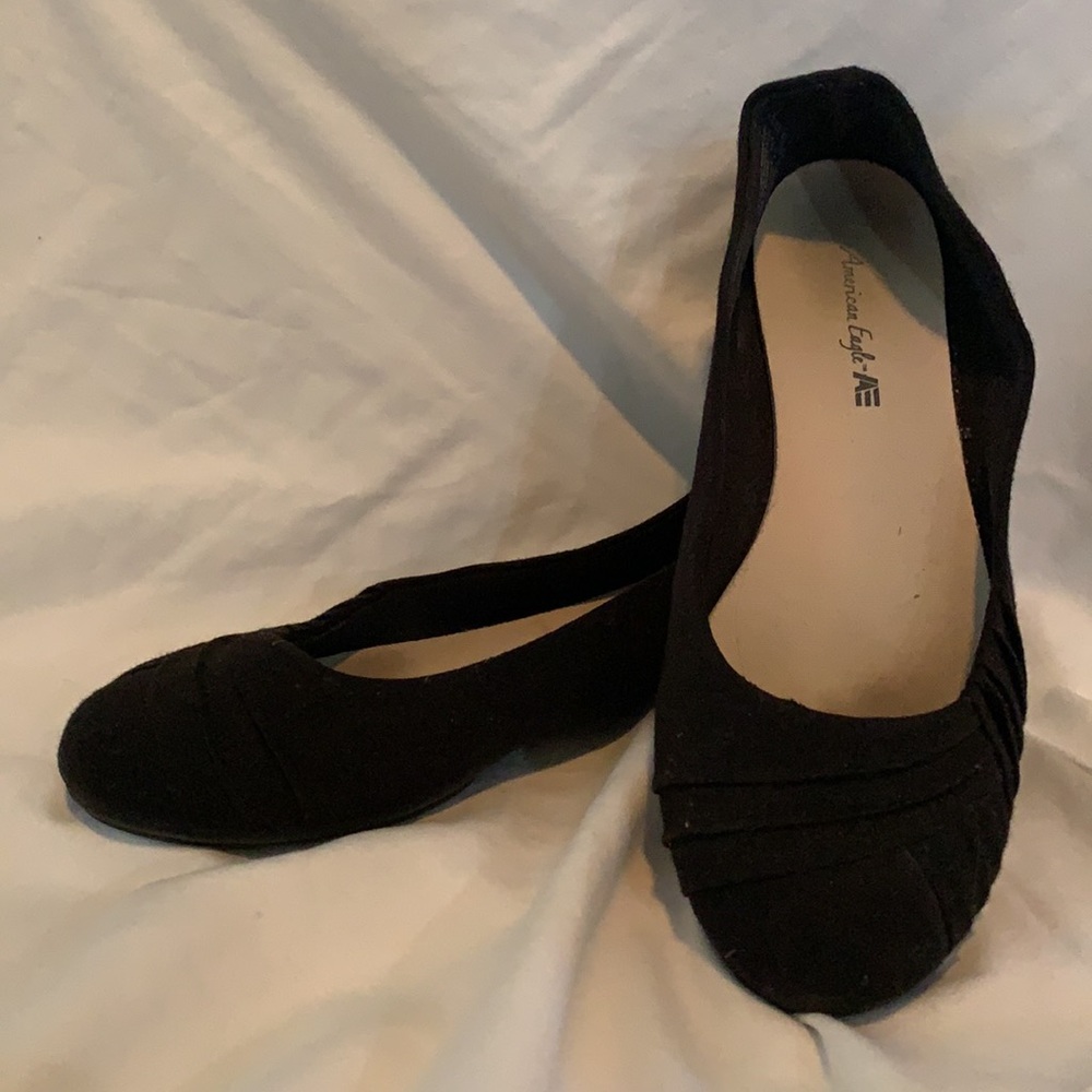 American Eagle flats, black, size 7, gently used